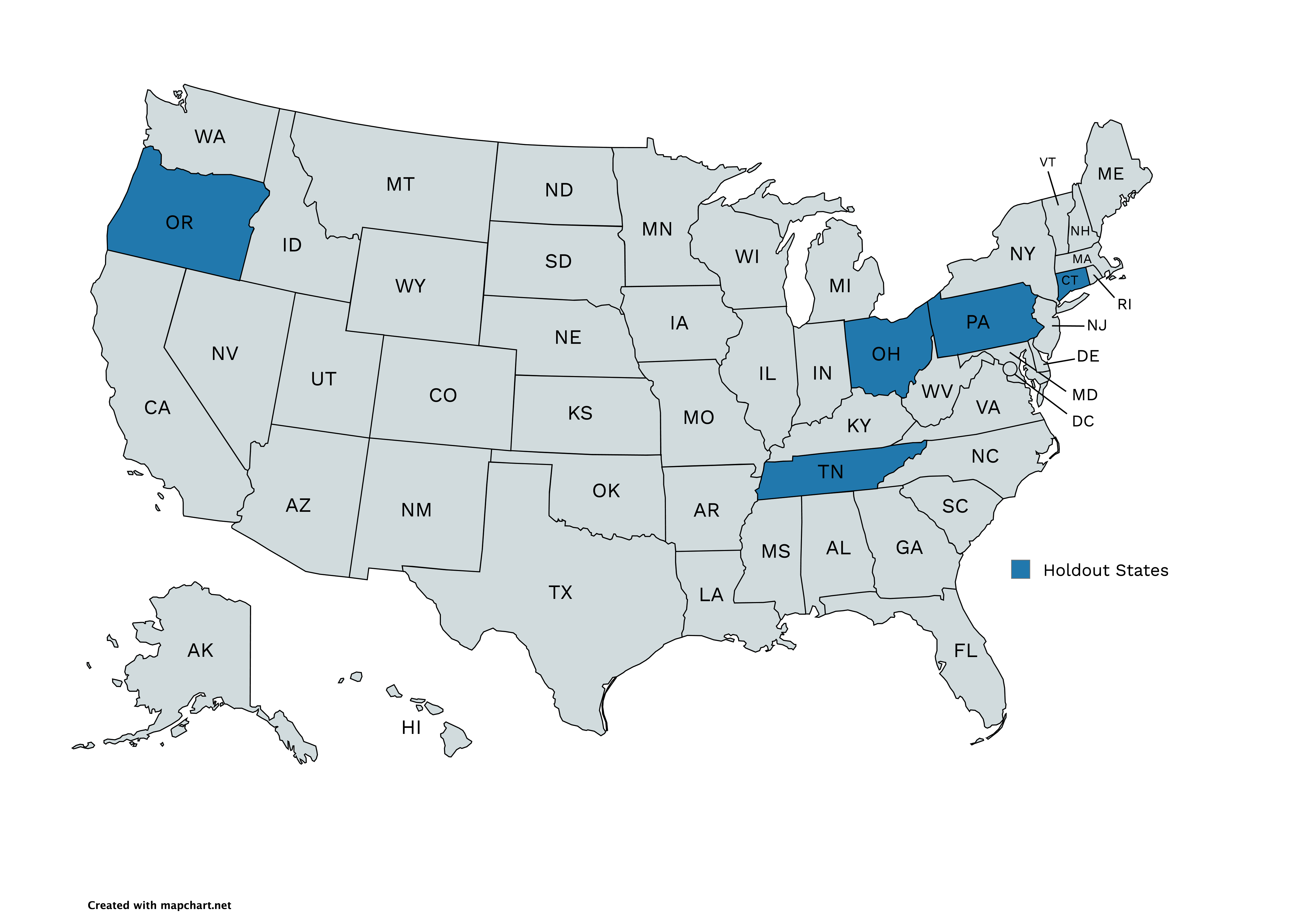 Geo holdout test map