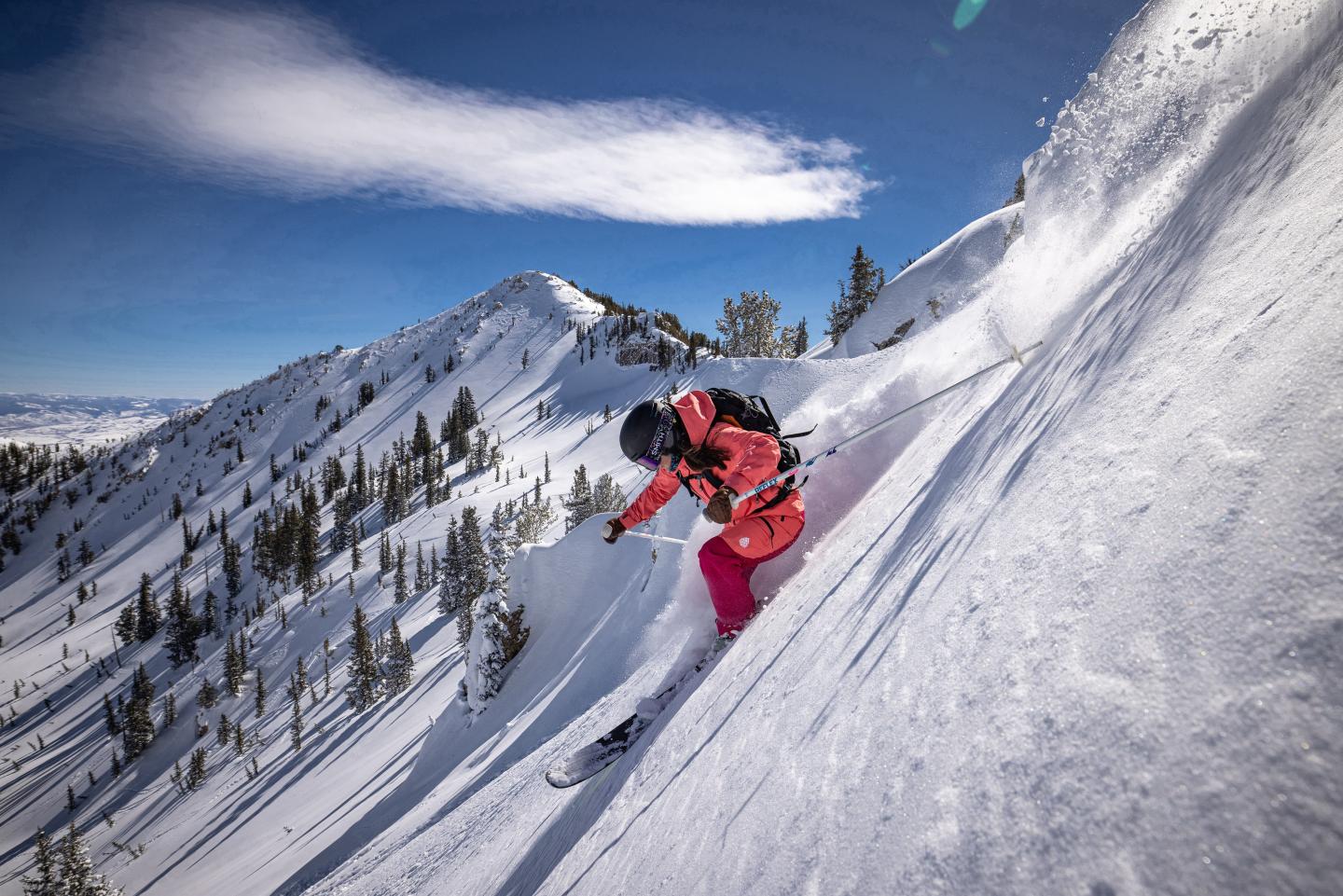 person skiing in Utah