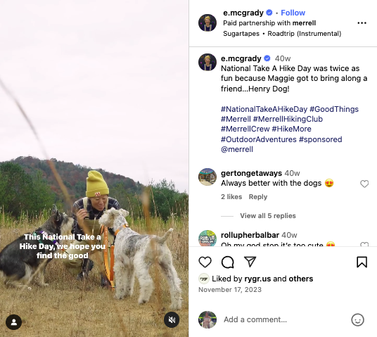 Instagram post screenshot